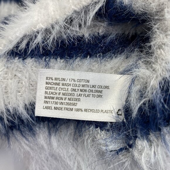 La Ligne x Target Fuzzy Yarn Striped Crewneck Sweater Women Size 1X Multicolor - Picture 4 of 11